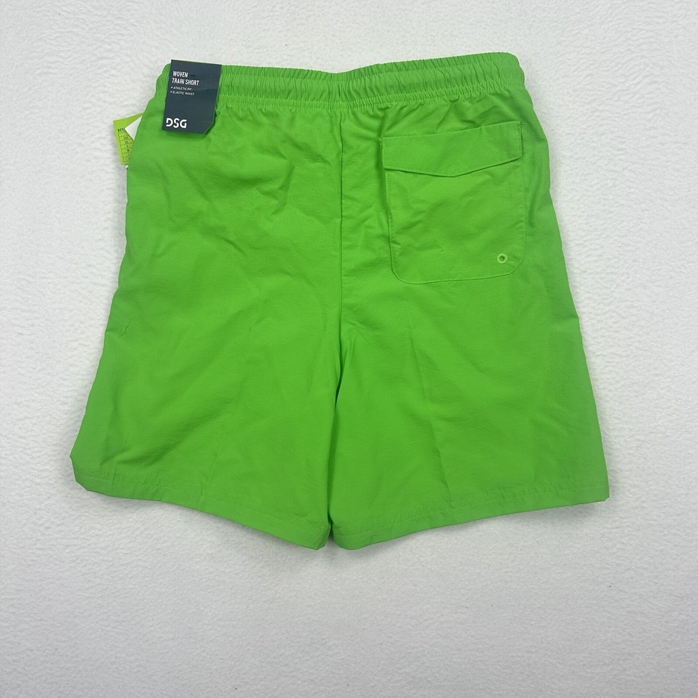 DSG Boys Youth Woven Shorts Size Large Gamer Green Athletic Fit - Picture 2 of 7